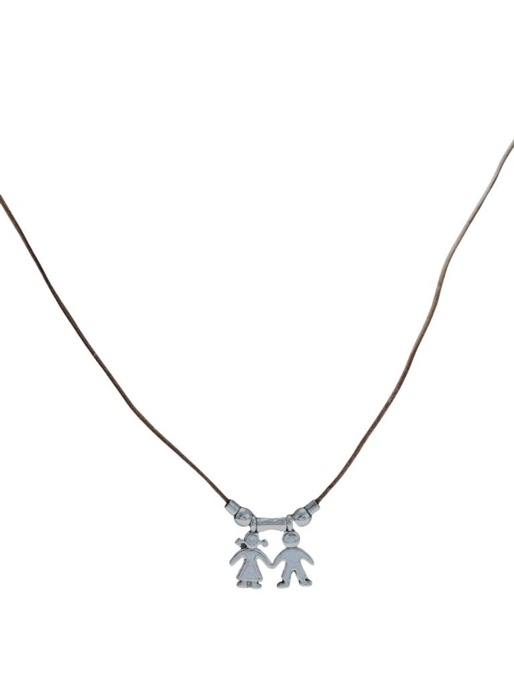 Two Children Pendant Necklace Boy Girl Charms Mothers Day Gift Fashion Jewelry
